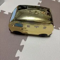 郵便車 貯金箱 金色
