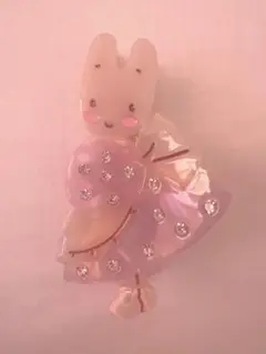 マロンクリーム　ヘアクリップ　NAGISA PARIS