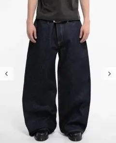 MENES Janome Raw Baggy Jeans - Indigo