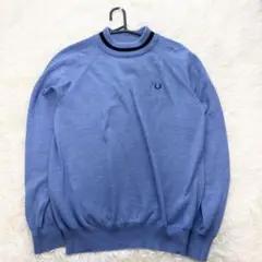 ✨美品✨F red Perry フレッドペリー ニット ブルー S メンズ 秋