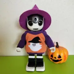 ロボホン服　ハロウィントレーナーと帽子のセット　オレンジ