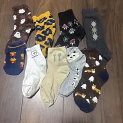 靴下 片方のみ　9個セット カラフル