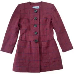 超希少 YVES SAINT LAURENT チェック柄 コート