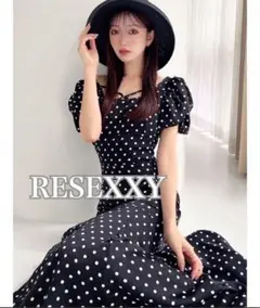 RESEXXY バブルスリーブマーメイドワンピース