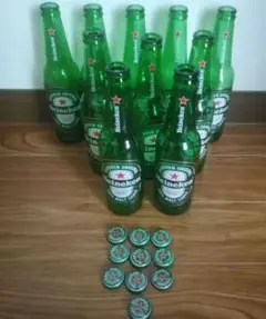 Heineken 空き瓶 王冠　10本セット