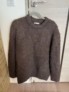 ZARA メンズ ブラウン ニットセーター