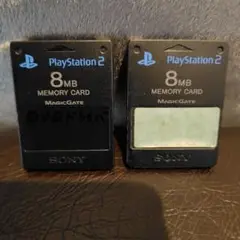 SONY PS2 8MB メモリーカード２枚【動作読み込みOK】日本製