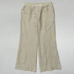 90s イタリア製 マスターズ オブ リネン100% イージーパンツ フレア