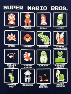 【スーパーマリオブラザーズ　ニンテンドー　ゲーム　キャラクター　Tシャツ】