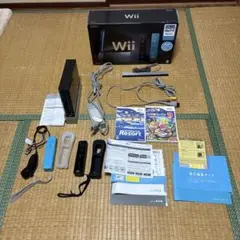Wii 本体 ブラック セット 稼働未確認品