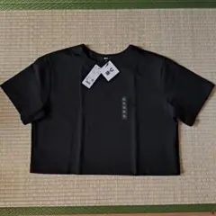 【新品】ユニクロC　クレープジャージーT　ブラック