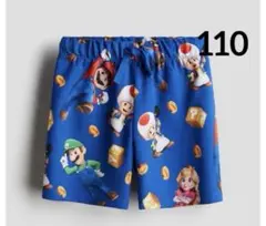 ☆新品☆H&Mスーパーマリオ総柄ハーフパンツ 110 ③