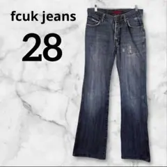 fcuk jeans ブーツカットデニム 28サイズ　ダメージ入　おしゃれ