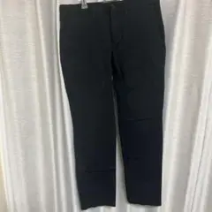 黒 スラックス バックポケット付き