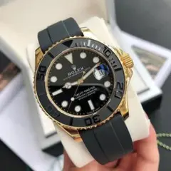 ROLEX Yacht-Master 自動巻き時計 ブラック