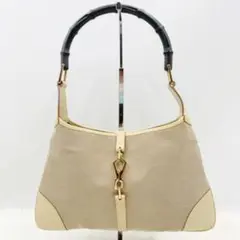 GUCCI グッチ ハンドバッグ カンデンスキー バンブー キャンバス レザー