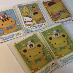 ポムポムプリン チームプリン 4種 サンリオ キャラポトレ2 チェキ風カード