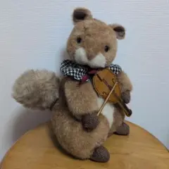 ポエトリーインハイドパーク　ぬいぐるみオルゴールりす　昭和レトロおもちゃ