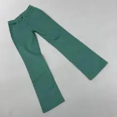 BRAPPERS フレアパンツ コットン混 ミントグリーン 緑 ウエスト61