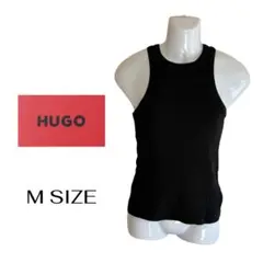 HUGOリブ ニット タンク トップ サイズ M