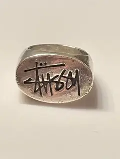 ★【9号】STUSSY シルバー925 リング　OLD ヴィンテージ　90S★