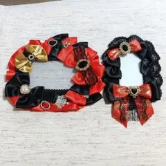 硬質ケース デコ B7 B8 赤 黒 金