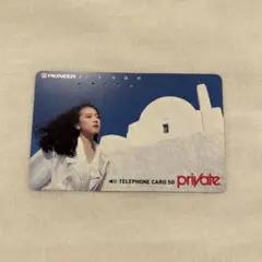 中森明菜　テレカ　使用済み