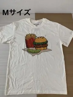 ハンバーガー　Tシャツ　フライポテト　メンズ　半袖　Mサイズ