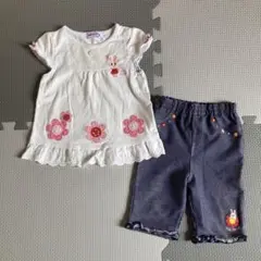ミキハウス うさこ 90 Tシャツ ズボンセット