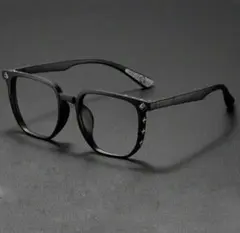 ビンテージスタイル黒縁メガネ