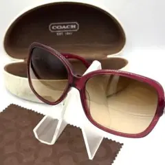 美品　COACH バーガンディ サングラス