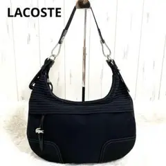 LACOSTE ラコステ ショルダーバッグ 肩かけ ナイロン ブラック 三日月