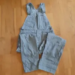 BOBSONストライプオーバーオール