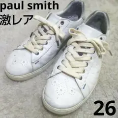 激レア ポールスミス メダリオン スタンミス風 26ホワイト