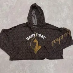 BABY PHAT フード付きクロップドパーカー XL