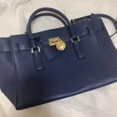 【美品】マイケルコース ハンドバッグ ショルダーバッグ 2way ネイビー