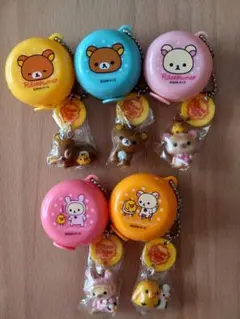 リラックマ　チュッパチャプスケース　5個セット お出かけマルチケース リラックマ×チュッパチャプス ブルー