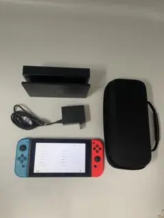 Nintendo Switch 本体 青赤 Joy-Con　画面割れあり