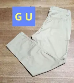 ⭐在庫大処分セール⭐️GU　メンズ　チノパン　ボタン付きベージュ　S　即日発送