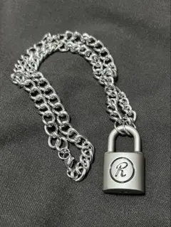【SALE】シド系 南京錠 ネックレス Punk silver R刻印　NANA