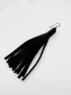 ★【未使用品】スティンクシンジケート　ブラックレザータッセルピアス(片耳用)★