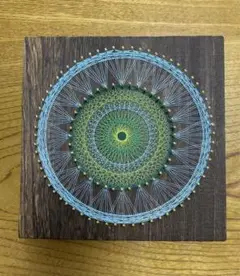 ⭐️糸掛けアート⭐️ 糸掛け曼荼羅 ⭐️ ストリングアート⭐️ 20×20cm⭐️⑱