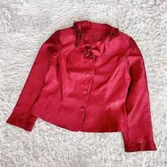 美品YUKI TORII 鳥居ユキ　フリルブラウスジャケット　シャツ　40