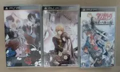 匿名配送 PSP 月華繚乱ロマンス クロックゼロ 魔恋の六騎士 3本セット