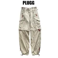 90s PLUGG カーゴパンツ W34 L34 古着 デタッチャブル y2k