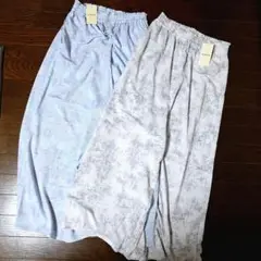 在庫一掃セール　coenコーエン　スカーチョ2枚セット　ゆったり大きめ　花柄夏服