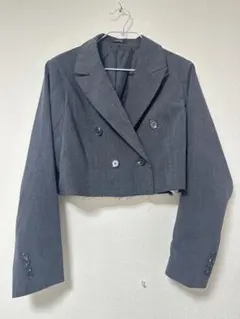 JEANASIS ショートジャケット チャコールグレー