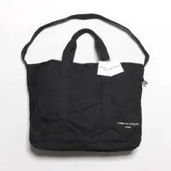コムデギャルソンオム  ロゴ刺繍コットンキャンパス BAG  ネイビー コムデギャルソンオム ロゴ刺繍コットンキャンパス BAG ネイビー
