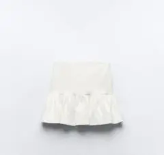 ZARA ラメエフェクトファブリックパフスコート