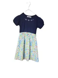 MPS 半袖ワンピース 120cm ネイビー/花柄